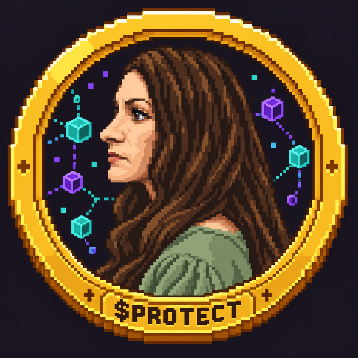 Pixel art portrait